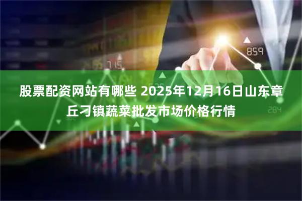 股票配资网站有哪些 2025年12月16日山东章丘刁镇蔬菜批发市场价格行情