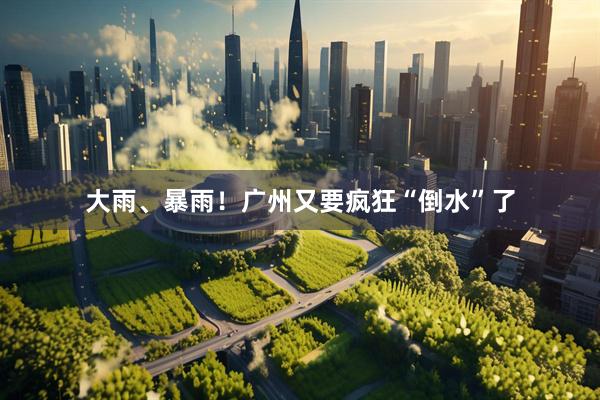 大雨、暴雨！广州又要疯狂“倒水”了