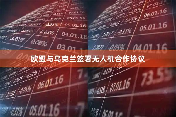 欧盟与乌克兰签署无人机合作协议